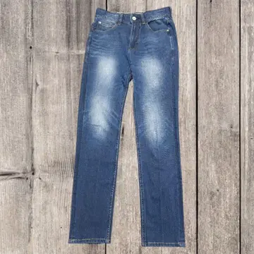 인헤릿 inherit 블루 다크 블루 스트레이트 데님 팬츠