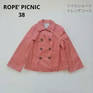 ROPE'PICNIC 로페피크닉 핑크 숏 트렌치코트 M