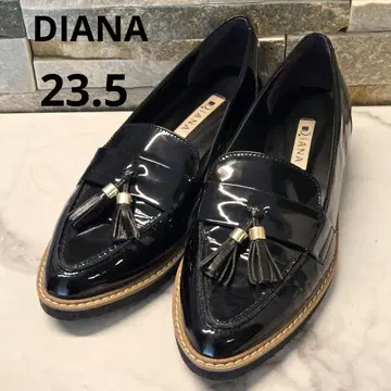 다이애나 태슬 에나멜 로퍼 23.5cm 블랙