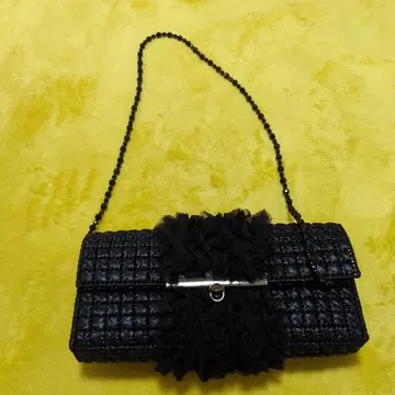 블랙 프릴 디자인 파티 백