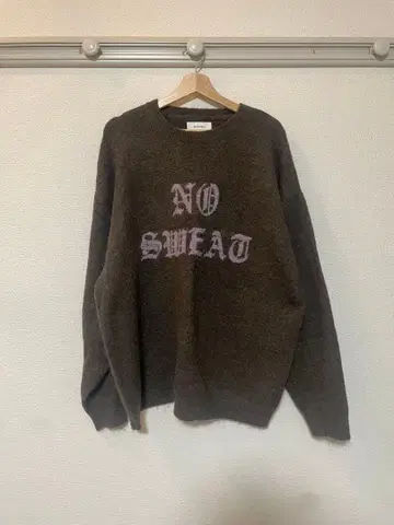 WHIMSIC 오버 사이즈 니트 브라운