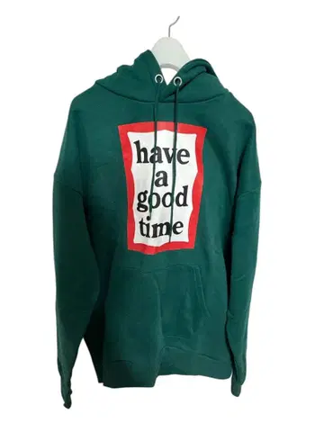 have a good time 그린 후드티