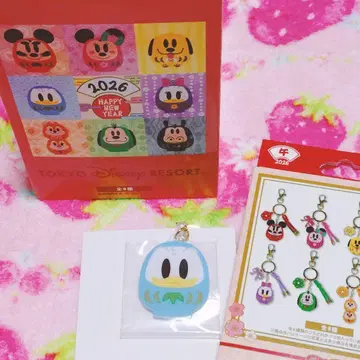 디즈니 도날드 달마 키체인 오쇼가츠 2026