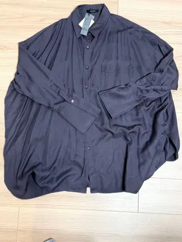 미사용 새상품 JEANASIS 다크 네이비 오버 사이즈 셔츠