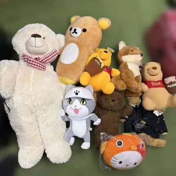 봉제 인형 세트 리락쿠마 푸우 헬로키티 등 묶음 판매
