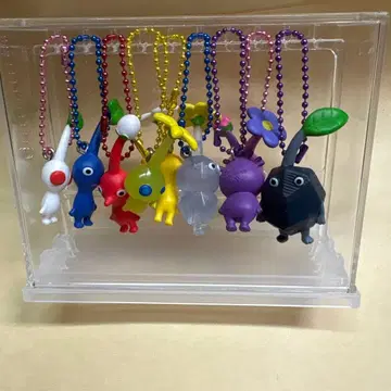 피크민 스트랩 9개 세트 클리어 케이스 포함