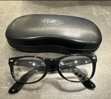 Ray-Ban 블랙 프레임 안경 케이스 포함