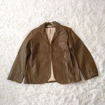 Mr & Mrs MacLeod 브라운 리얼 가죽 자켓 프랑스제 36