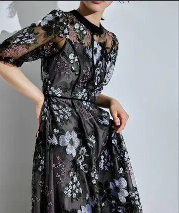 niana 꽃무늬 드레스 원피스 경사용 드레스