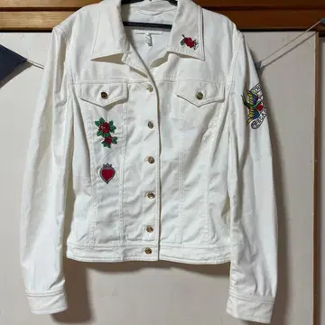 ESCADA 화이트 데님 자켓