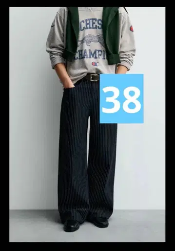 ZARA CHAMPION Stripe Baggy 자라 챔피온 38