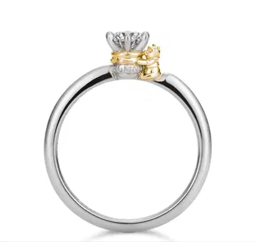 케이우노 디즈니 푸우 약혼 반지 실버 10호