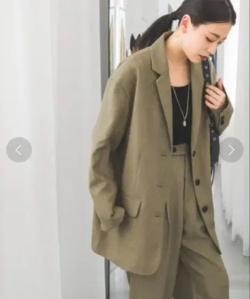 [ 미사용 ] JEANASIS 셋업(자켓:프리, 팬츠:M)