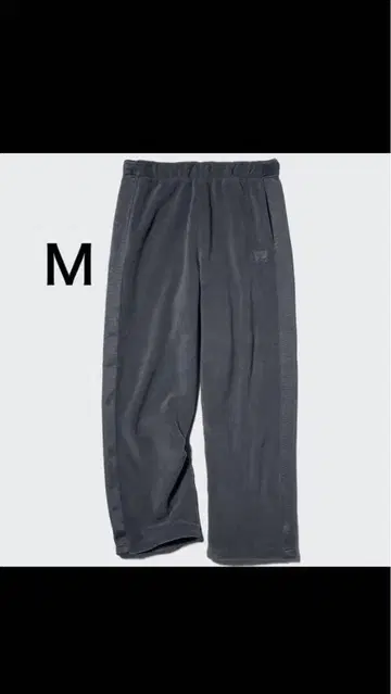 UNIQLO 니들 M 사이즈 다크 그레이 플리스 팬츠