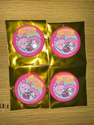 치이카와 산리오 마이멜로디 헌책방 캔뱃지 4개 세트