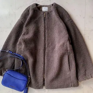 새상품급 인기 그린 라벨 릴랙싱 보아 노카라 블루종 워셔블 모카