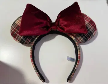 도쿄 디즈니 리조트 머리띠 체크 무늬