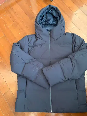 UNIQLO 심리스 다운 후드티 네이비