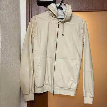 rvl 이탈리아제 양가죽 후드 부착 자켓