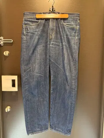 UNIQLO U 셀비지 레귤러 핏 청바지 데님 팬츠 33인치