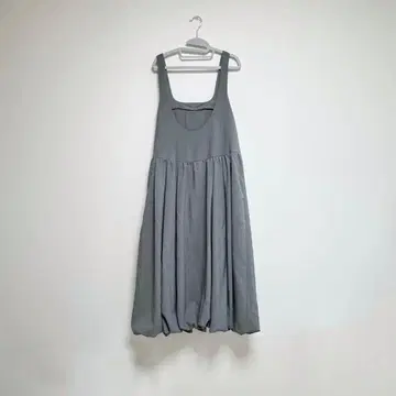 컨디션 최상 HeRIN.CYE 벌룬 오버롤 스커트 그레이 앞뒤 착용 가능