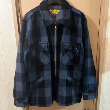 90s 옴브레 체크 울 자켓 OshKosh 체크 자켓