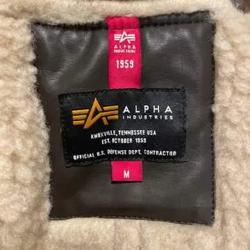 ALPHA INDUSTRIES 페이크 무스탕 플라이트 자켓