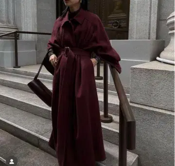 AMERI UND FRONT GATHER OPEN SLEEVE 코트