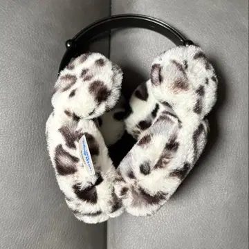 미키마우스 표범 무늬 귀도리 그레이