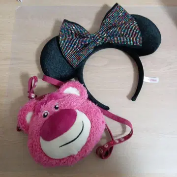 미니 마우스 머리띠와 랏소 파우치 세트