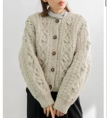 AMERICAN RAG CIE 팝콘 케이블 가디건