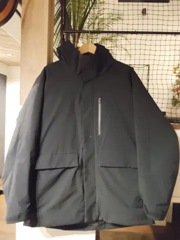 UNIQLO 유니클로 하이브리드 다운 코트 네이비