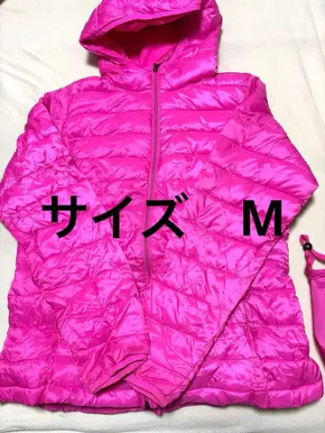 핑크 다운 자켓 M