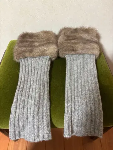 그레이 캐시미어 퍼 암커버