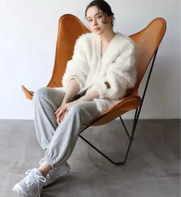 아이보리 플리스 가디건 긴팔