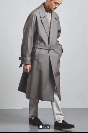 UNITED ARROWS 벨티드 랩 트렌치코트