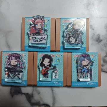 10주년 궤적전 RAISE A SUILEN 코롯토 아크릴 피규어 5종