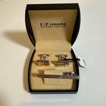 U.P. renoma 커프스 단추와 넥타이핀 세트