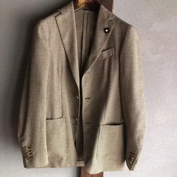 LARDINI spring check jacket 42