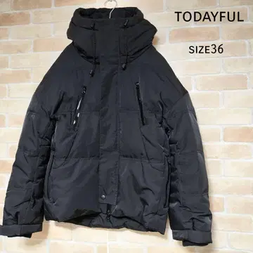 [ 새상품급 ] TODAYFUL 후디 다운 자켓 블랙 size36