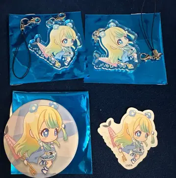 컴퍼스 앨리스 캔뱃지 아크링 키링 스티커 세트