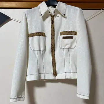 이타리야 화이트 레오파드 패턴 자켓