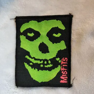 Misfits 스컬 디자인 와펜 약 10x8cm