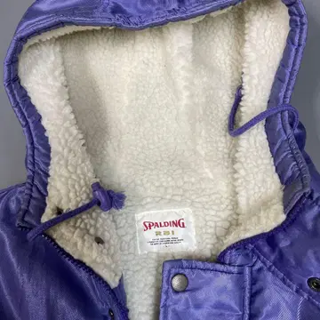 SPALDING 벤치 코트 L 액티브 스포츠 자켓 보라색