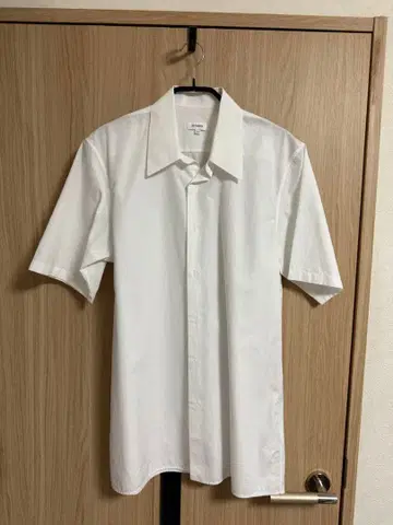 질샌더 레귤러 카라 하프 셔츠 사이즈 s 상당 17ss