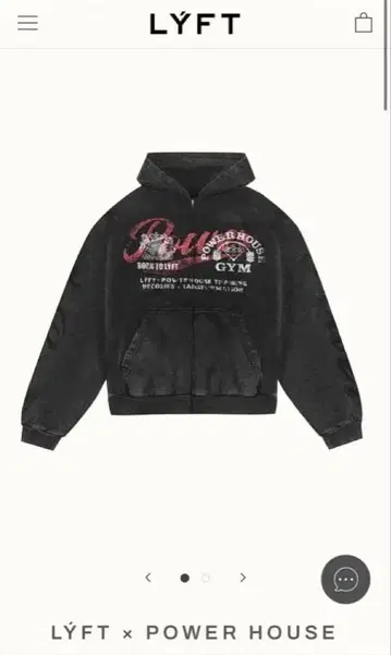 [ 즉완품 ] LYFT x POWER HOUSE GYM HOODIE