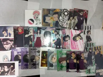 주술회전 캔뱃지 카드 아크릴 스탠드 묶음 판매