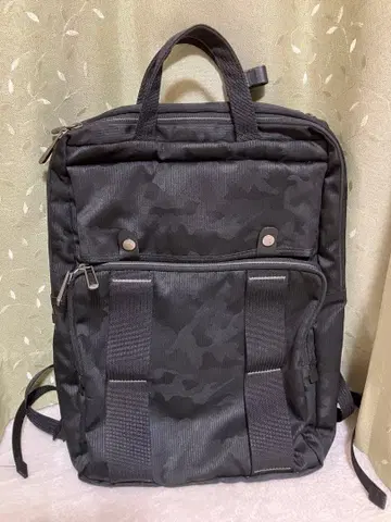 [ 새상품급 ] ace. 나일론 카모 패턴 비즈니스 백 블랙