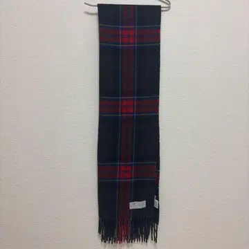 BRONTE 네이비 레드 체크 머플러