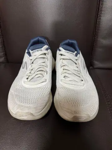 SKECHERS 러닝화 화이트/네이비 24.5
